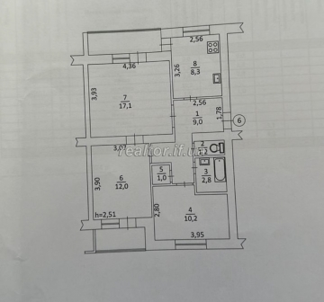 Apartment for sale on a comfortable second floor on Tselevicha Street
