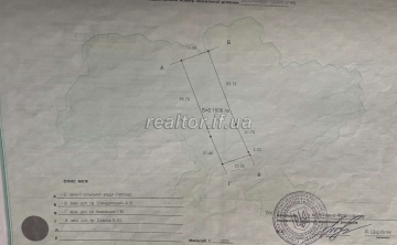 Sale of a plot of land for construction in the village of Uhornyki