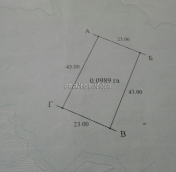 Land for construction in the upper Uhryniv, good location