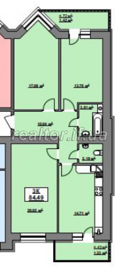 Продам трехкомнатную квартиру по улице Горбачевского с современной планировкой