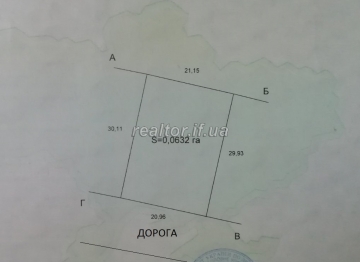 Ділянка під будівництво неподалік житлового комплеку Паркова алея
