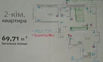 Квартира у розвиненому мікрорайоні неподалік Епіцентру