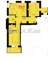 Apartment in Sunny LCD, the developer Vambud The second turn