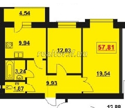 Apartment in a new building in a reliable builder
