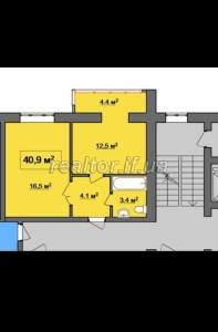 One-bedroom apartment in the center