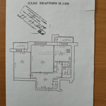 For sale 2 rooms apartment without repair on Vulitsі Dovzhenka in Bam district