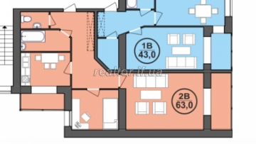 Ein-Zimmer-Wohnung zum Verkauf in der Innenstadt mit guter Planung ZhK Mistechko Tsentralne