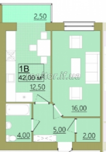 Продается однокомнатная квартира в ЖК Городок Центральное по хорошей цене
