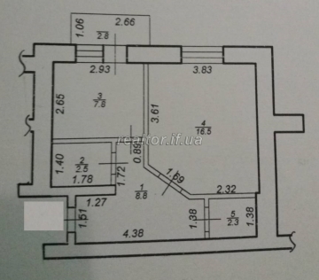 One-room apartment for sale in a newly built building on the street Konovalets near the bazaar