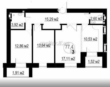 Wohnung zum Verkauf in einer Wohnanlage im Wiener Viertel mit modernem Grundriss