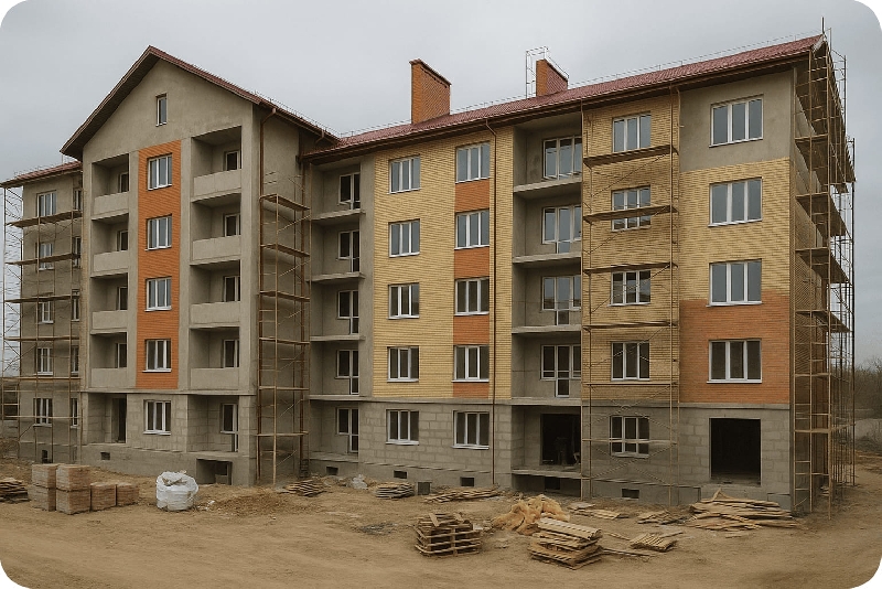 Будинок на стадії оздоблення